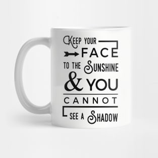 Sunshine Positive Quotes Mug